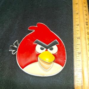 Angry Birds Red Bird Belt Buckle Good Condition